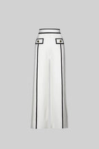 Tailored Ensemble With Contrasting Trim - White