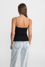 High-Waisted Wide-Leg Jeans with Gold Buttons - Light Blue
