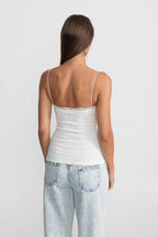 High-Waisted Wide-Leg Jeans with Gold Buttons - Light Blue